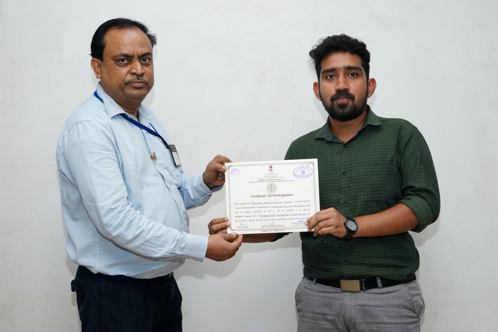 MDL Apprentice Training School, Certificate Distribution Of ''Supervisory Development Program'' For Graduate/Diploma Apprentices Under The Apprentices Act, 1961 - 16.03.2023123